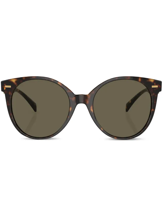 Versace Eyewear Versace Eyewear ベッコウ柄 ラウンドフレーム サングラスの商品画像