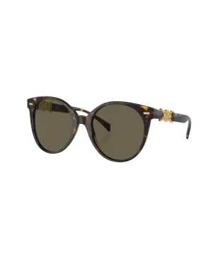 Versace Eyewear ベッコウ柄 ラウンドフレーム サングラス - サムネイル2