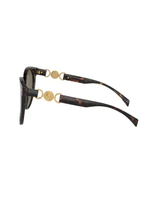 Versace Eyewear ベッコウ柄 ラウンドフレーム サングラス - サムネイル3