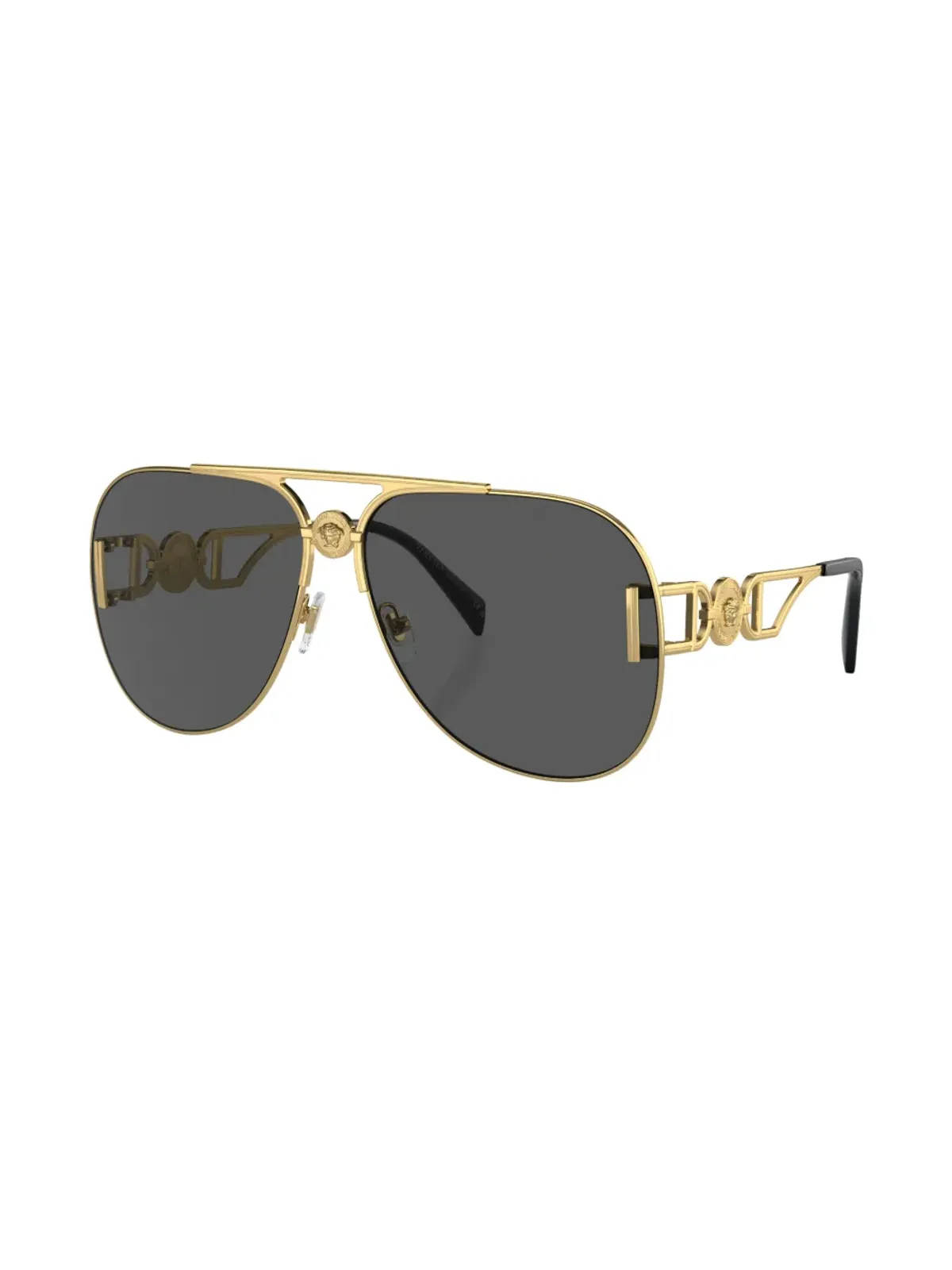 Versace Eyewear ロゴプレート パイロットフレーム サングラス - Gold - 画像2