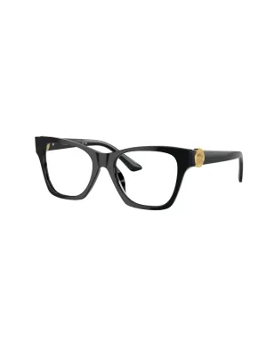 Versace Eyewear Medusa-plaque square-frame glasses - Black - サムネイル3