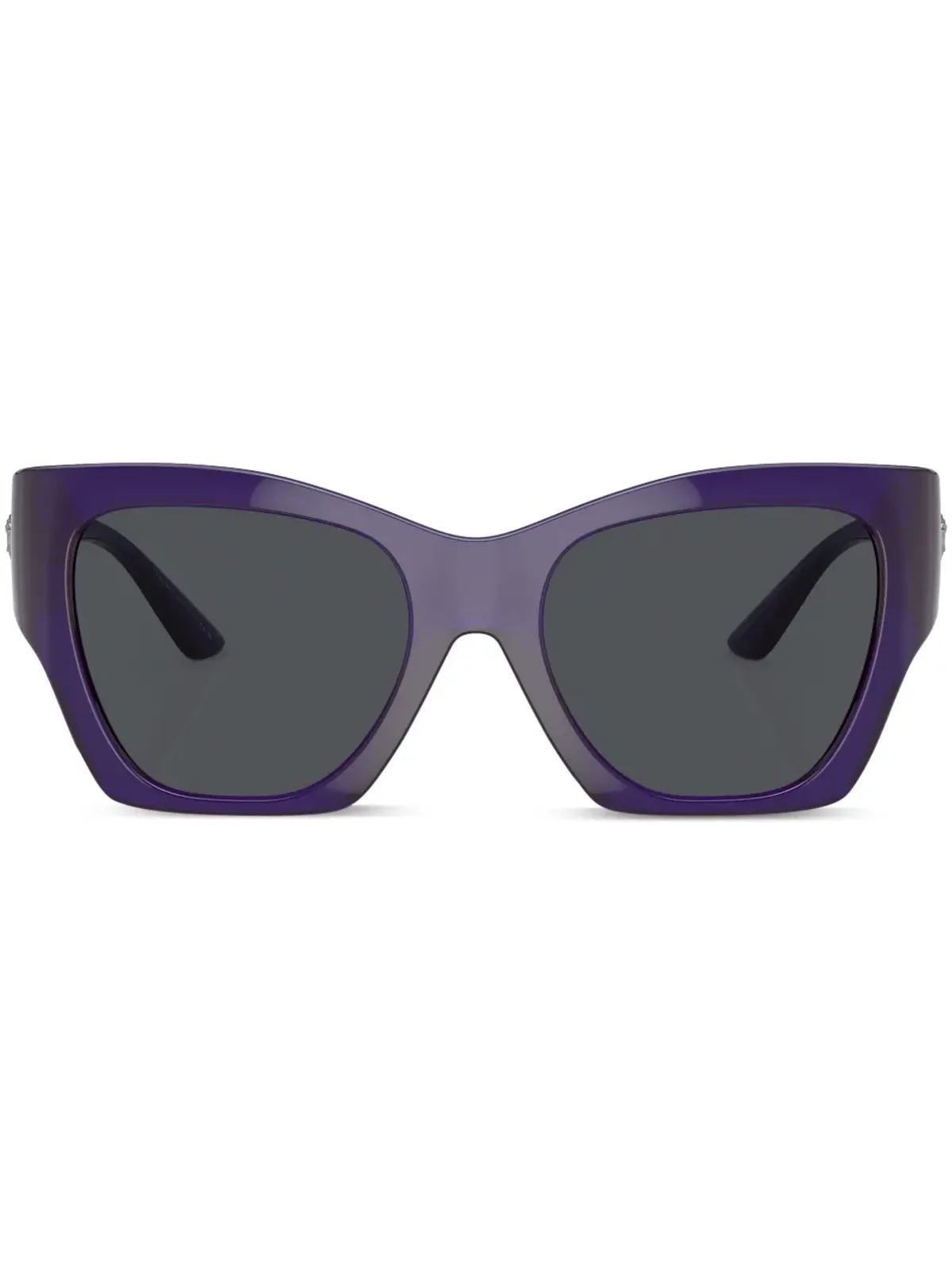 Versace Eyewear ロゴプレートスクエアフレーム サングラス - パープル - 画像1