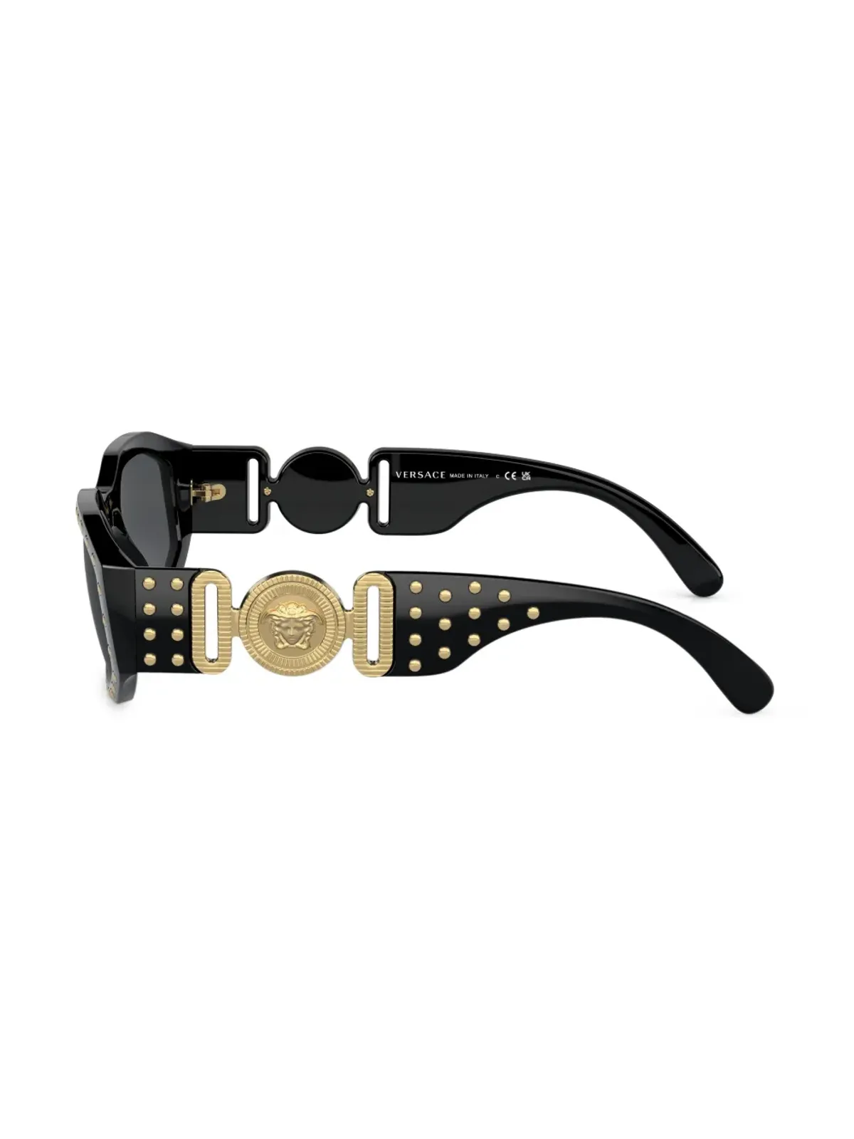 Versace Eyewear ビギー スタッズ付きサングラス - 画像3