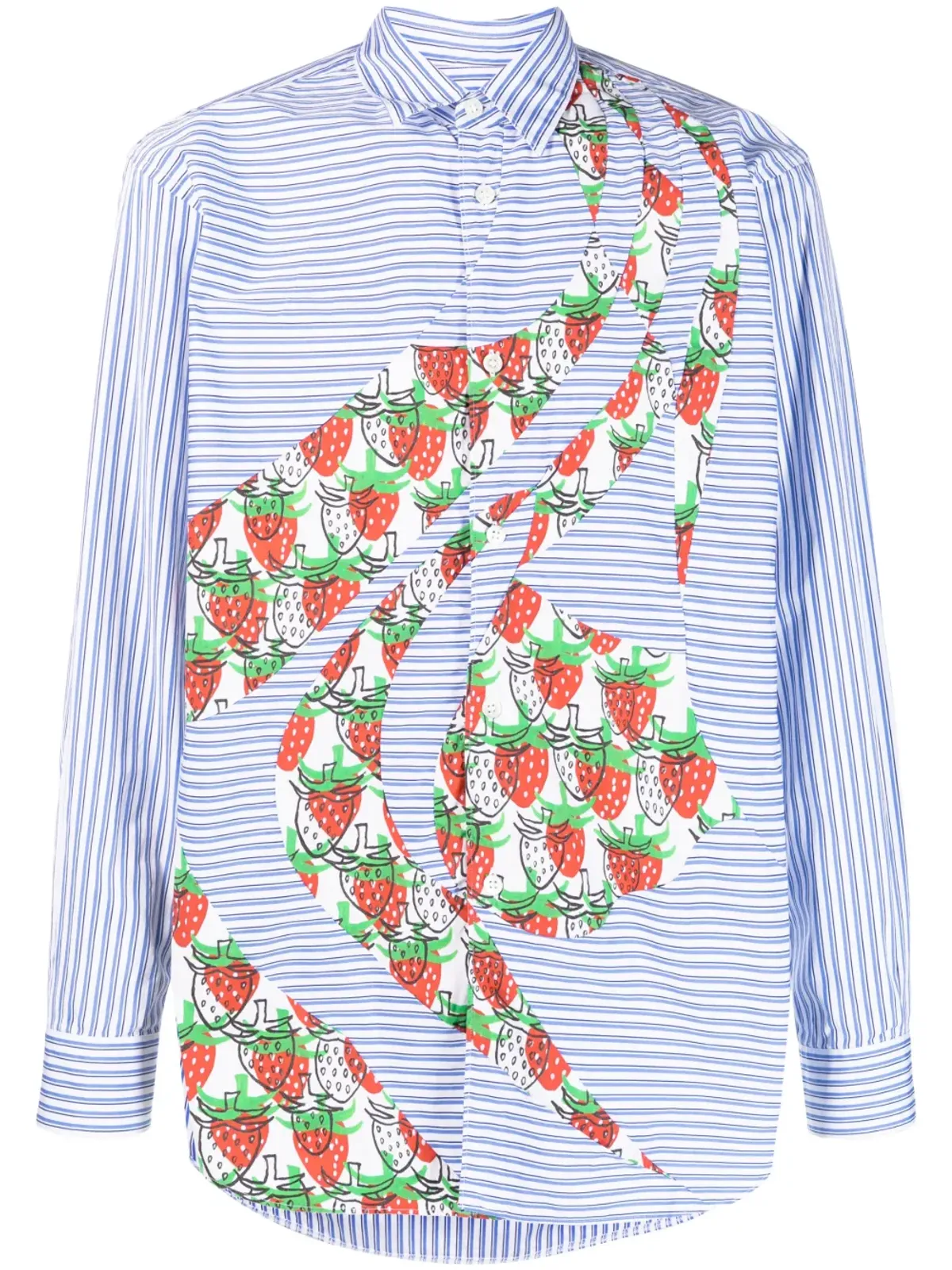 Comme Des Garçons Shirt グラフィックプリントコットンシャツ - 画像1