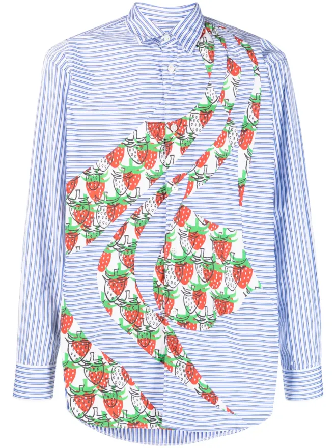 Comme des Garçons Shirt Comme Des Garçons Shirt グラフィックプリントコットンシャツの商品画像