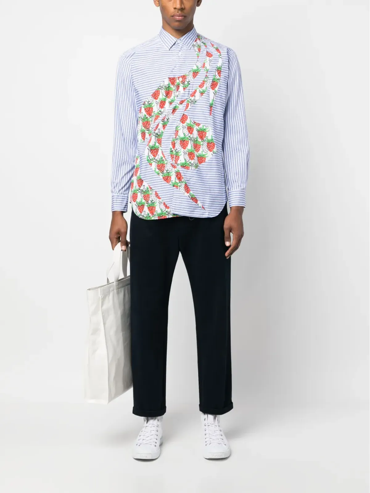 Comme Des Garçons Shirt グラフィックプリントコットンシャツ - 画像2