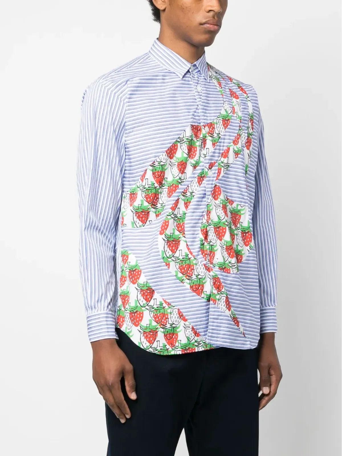 Comme Des Garçons Shirt グラフィックプリントコットンシャツ - 画像3
