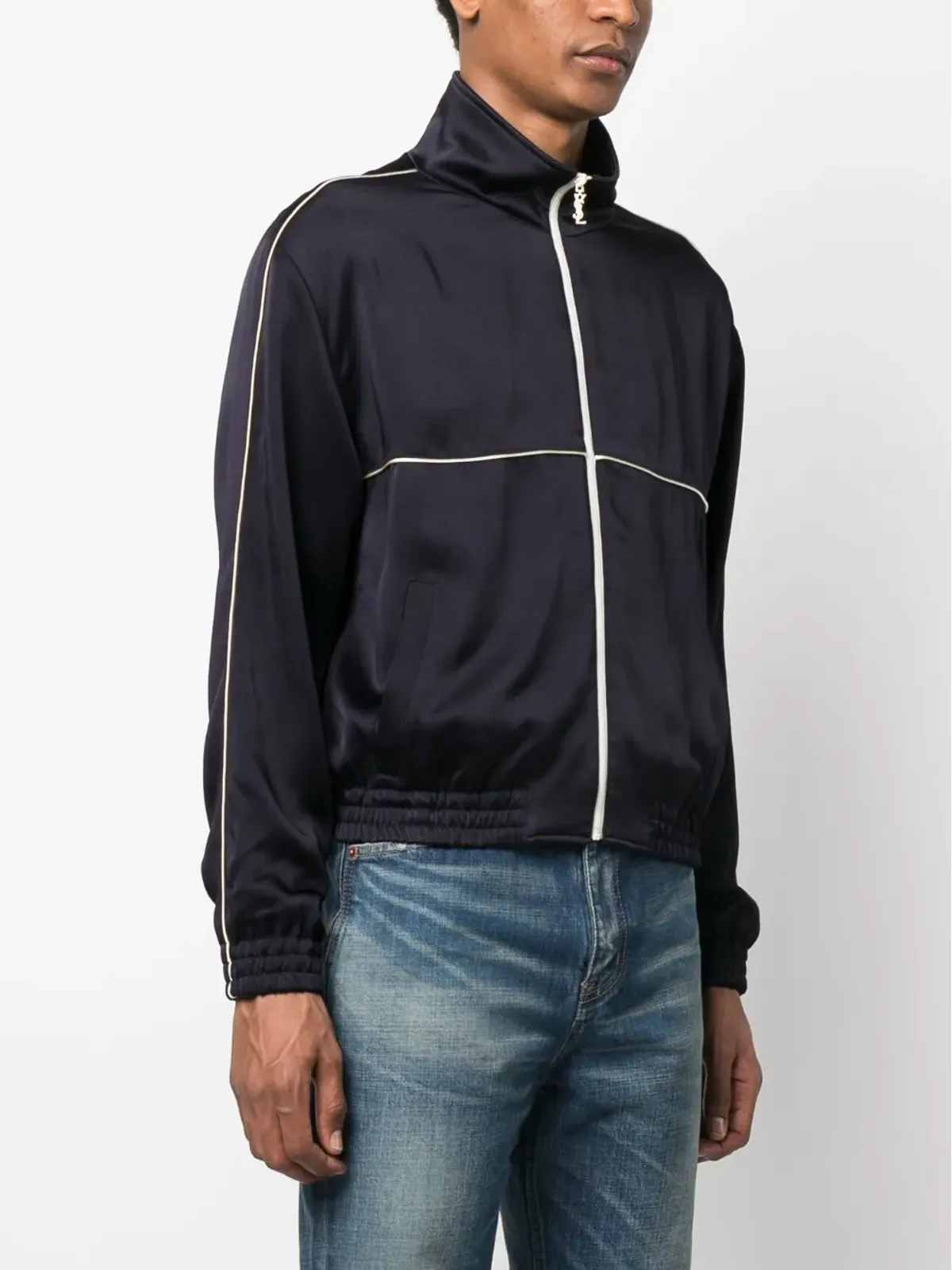 Saint Laurent ジップアップ ボンバー ジャケット - Blue - 画像3