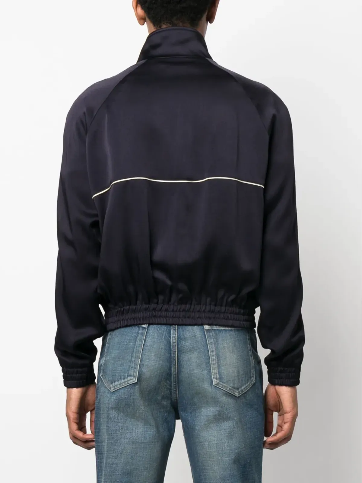 Saint Laurent ジップアップ ボンバー ジャケット - Blue - 画像4