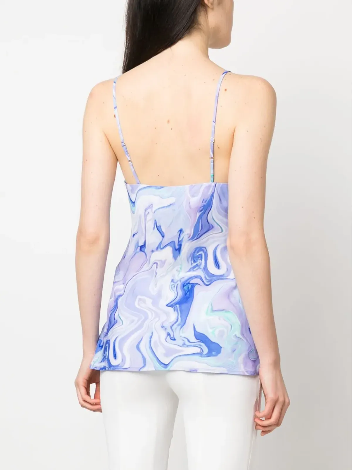 BCBG Max Azria マーブル柄ノースリーブトップ - 画像4