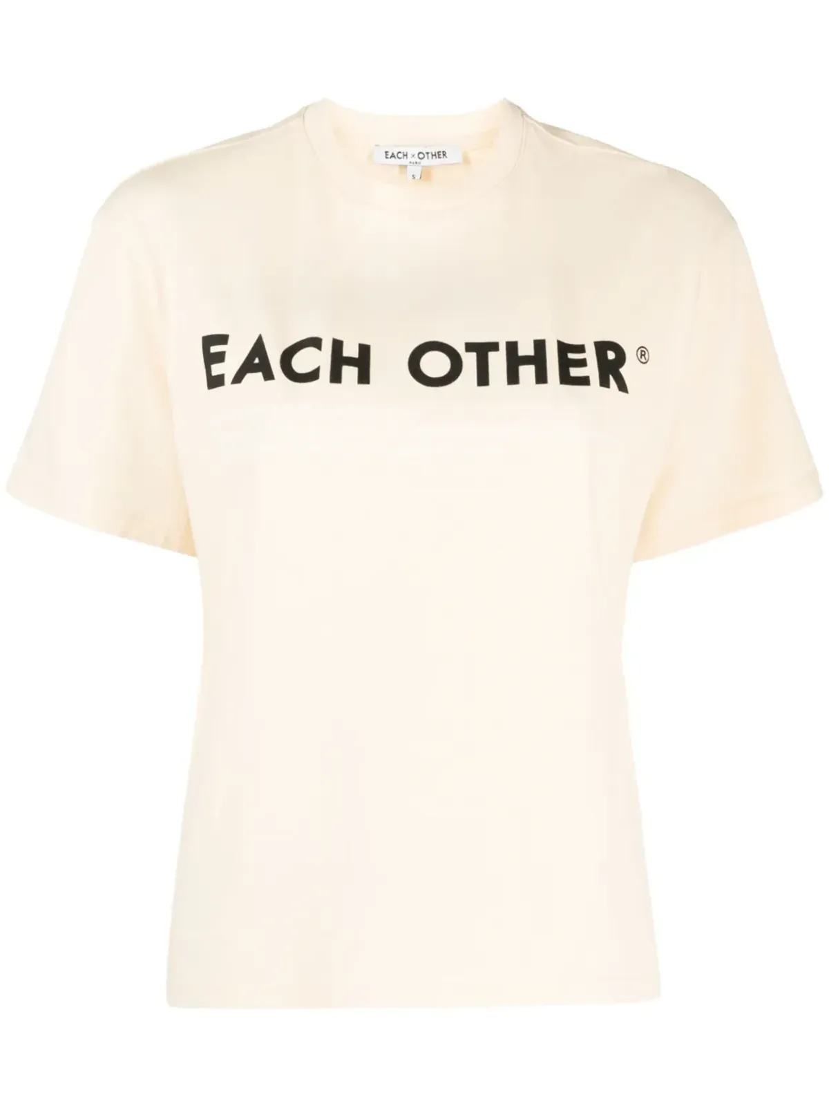 Each X Other ロゴプリント コットンTシャツ - イエロー - 画像1