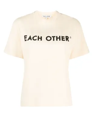 Each X Other ロゴプリント コットンTシャツ - イエロー - サムネイル1