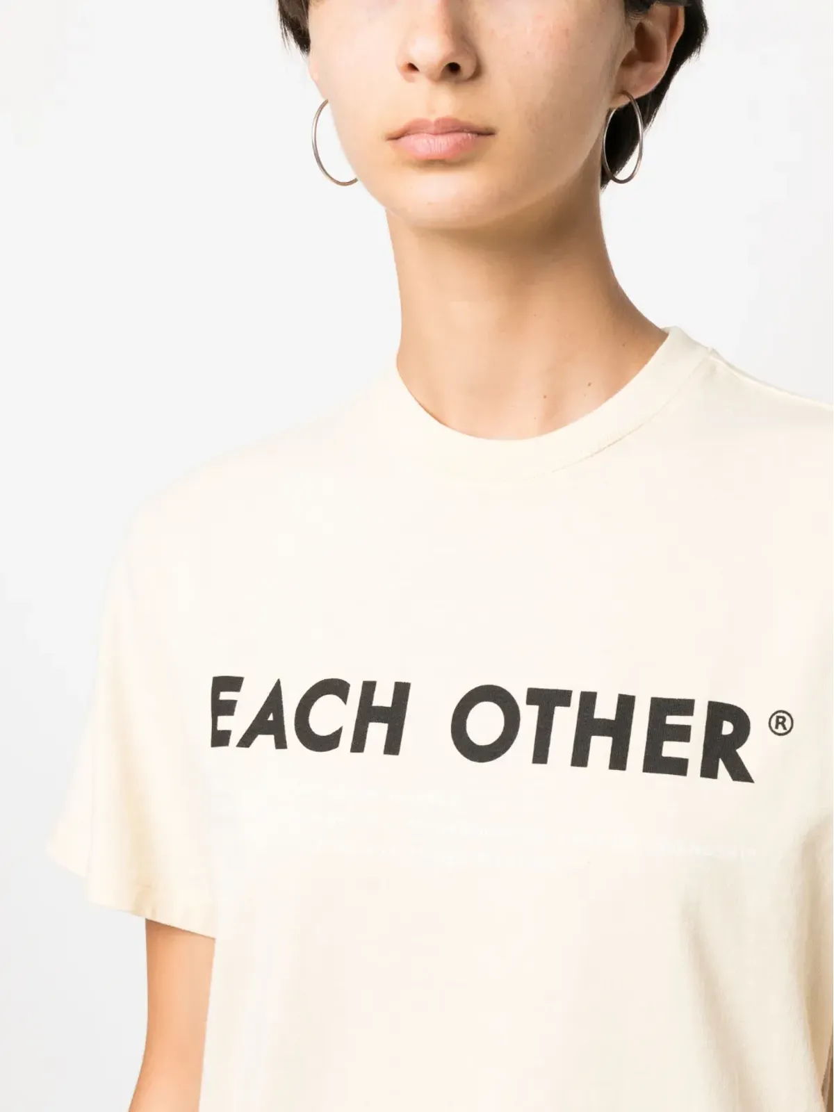 Each X Other ロゴプリント コットンTシャツ - イエロー - 画像5