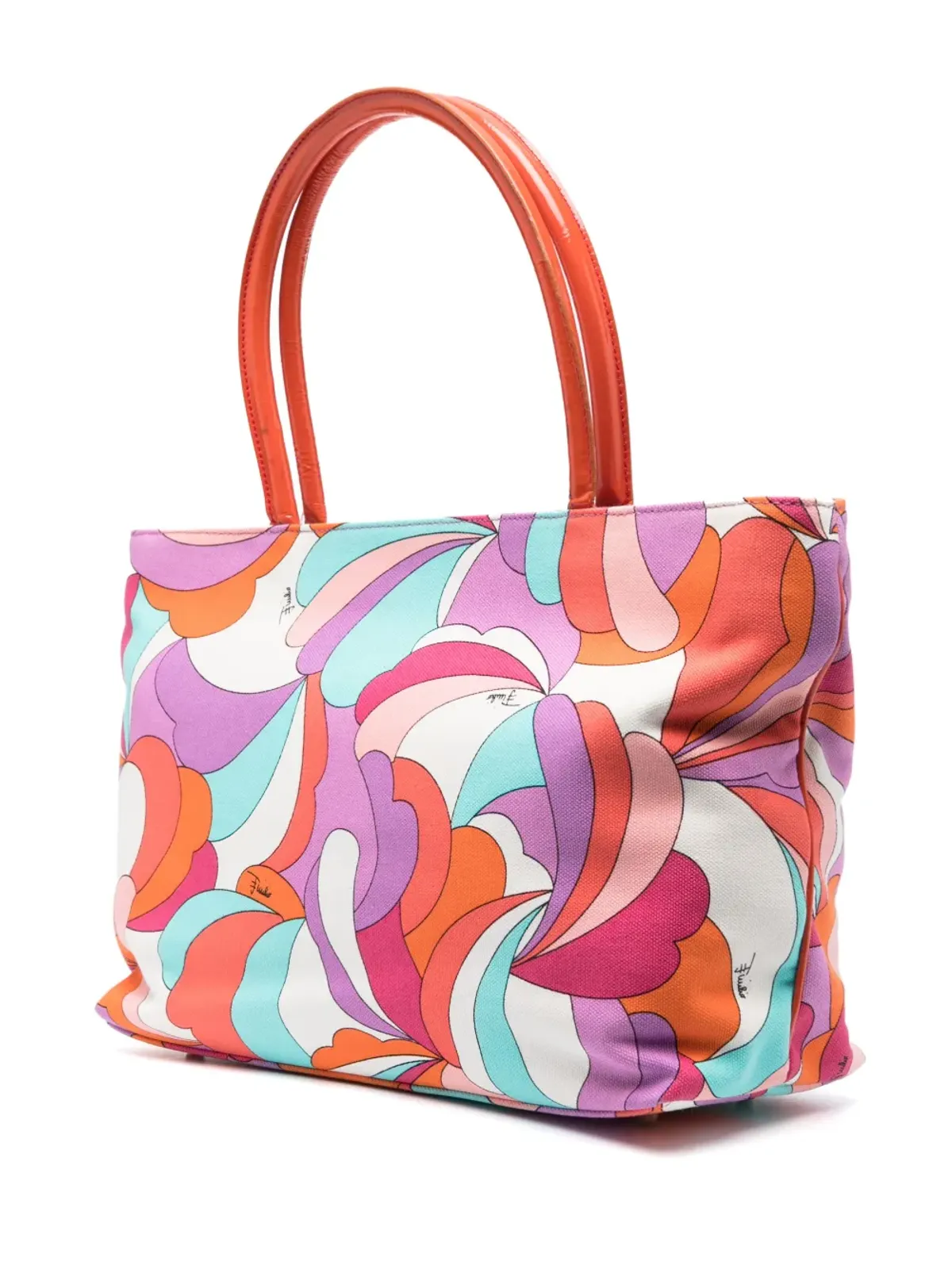 PUCCI Vintage ジオメトリックプリント トートバッグ - レッド - 画像3