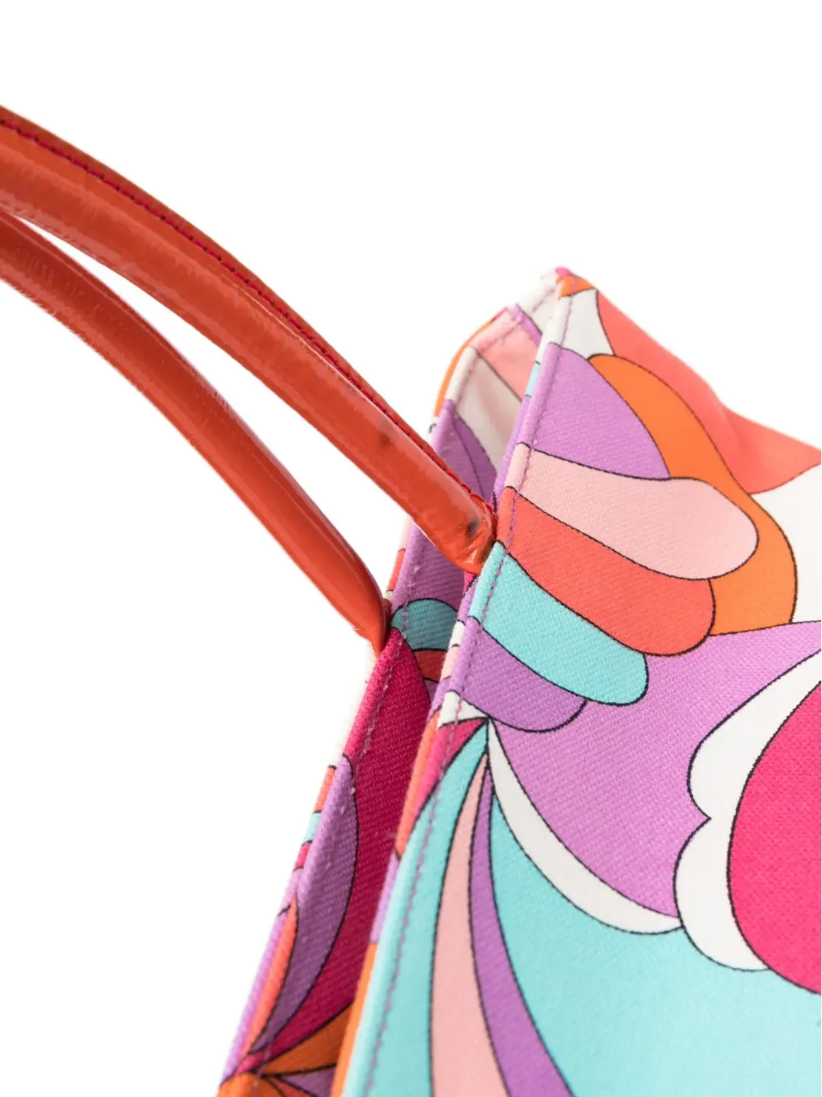PUCCI Vintage ジオメトリックプリント トートバッグ - レッド - 画像4