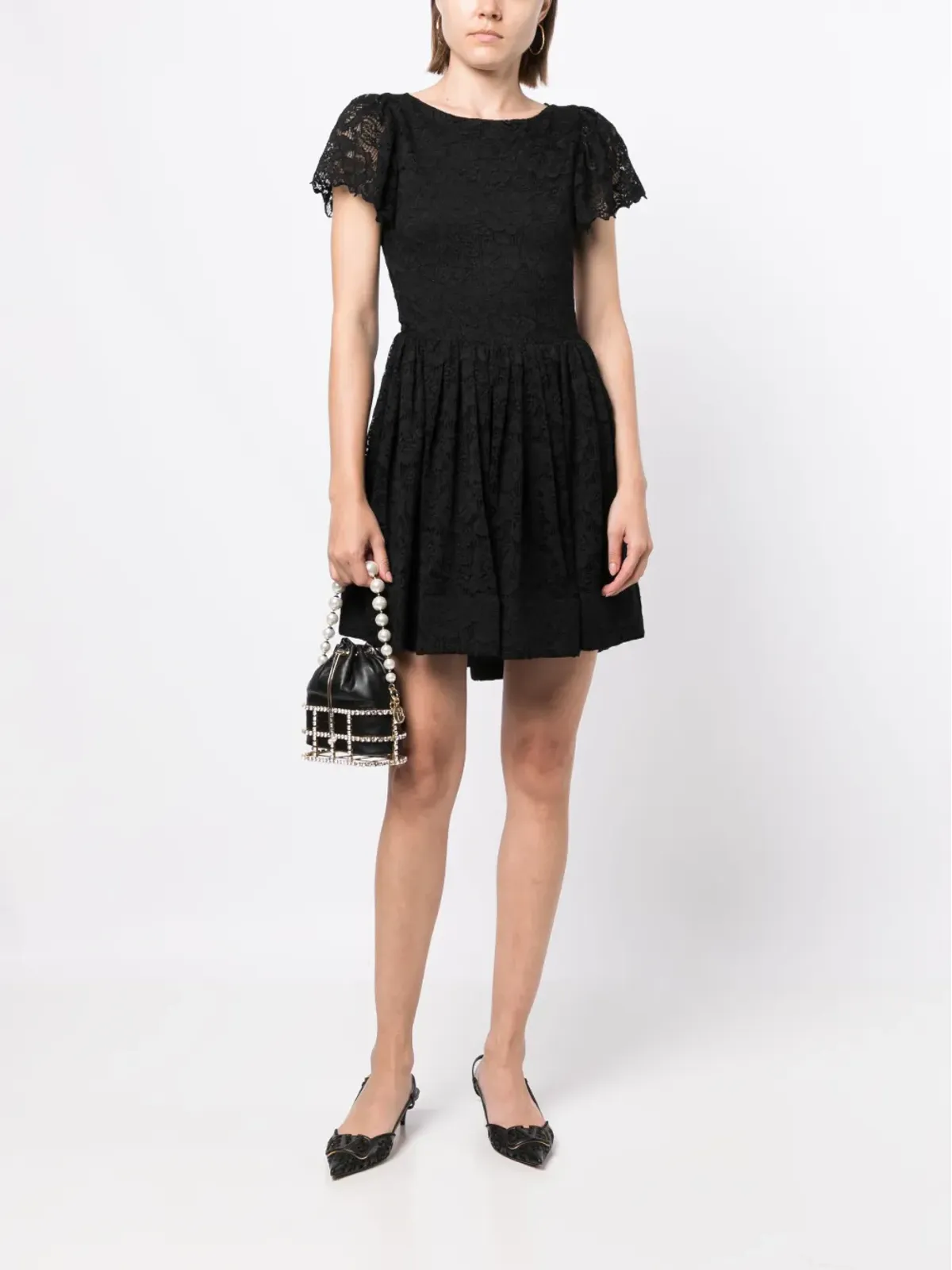 Caroline Constas マルグリット レース ミニドレス - 画像2