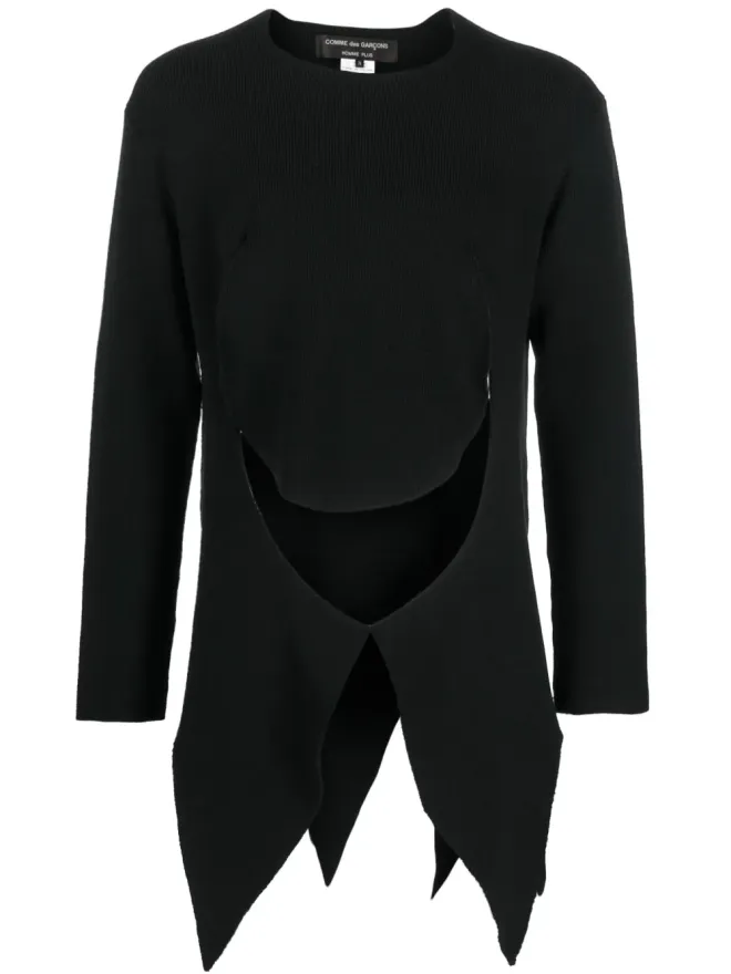 Comme des Garçons Homme Plus Comme des Garçons Homme Plus カットアウトディテール アシンメトリ―ジャンパーの商品画像