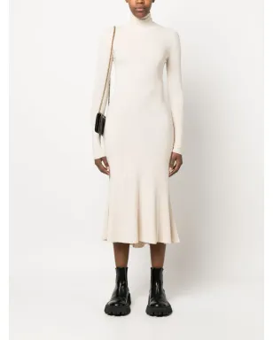 Balenciaga ハイネック編みミディドレス - サムネイル2