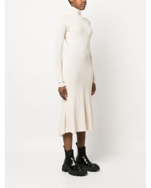 Balenciaga ハイネック編みミディドレス - サムネイル3