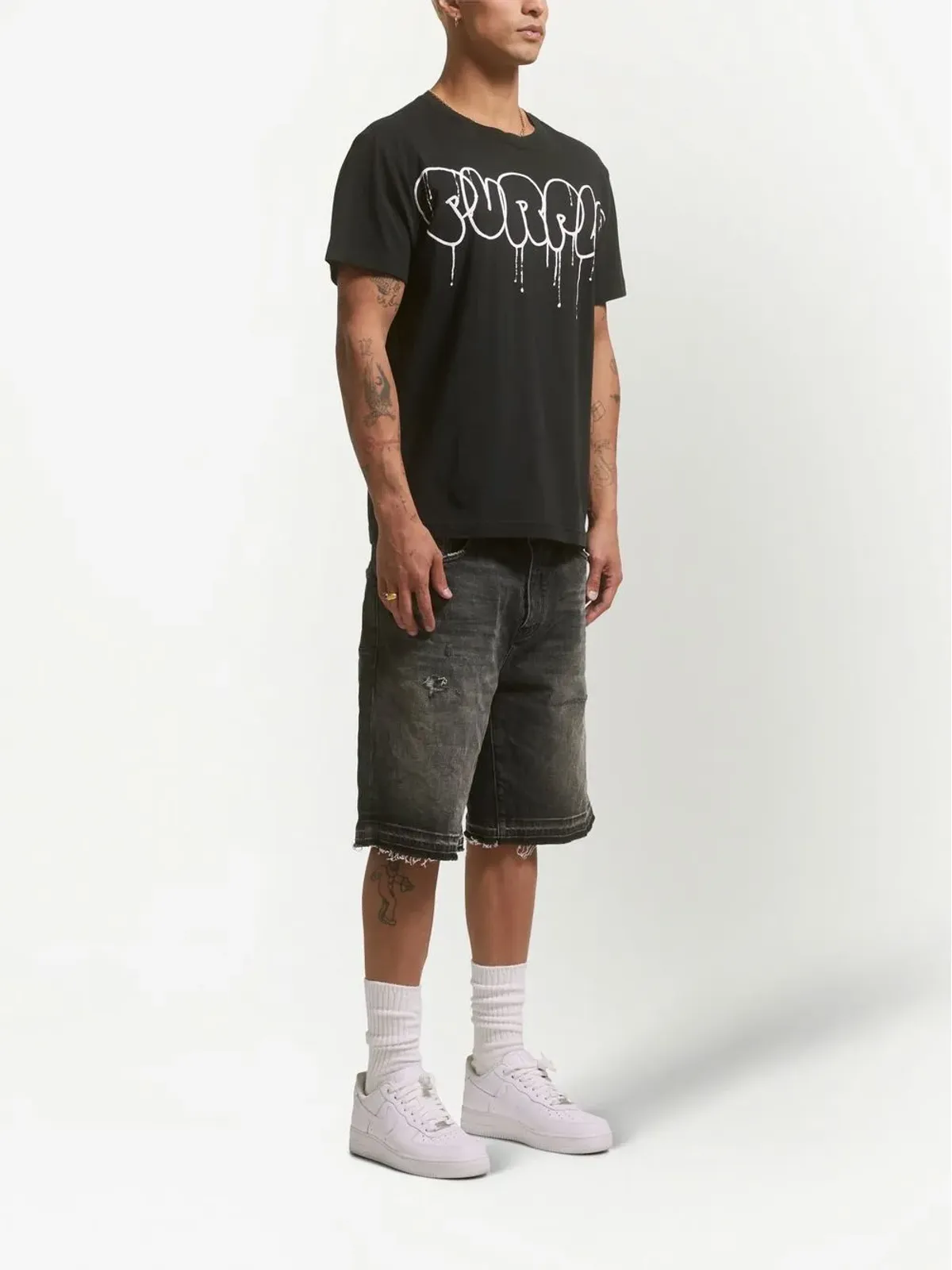 Purple Brand デニムショーツ - 画像4