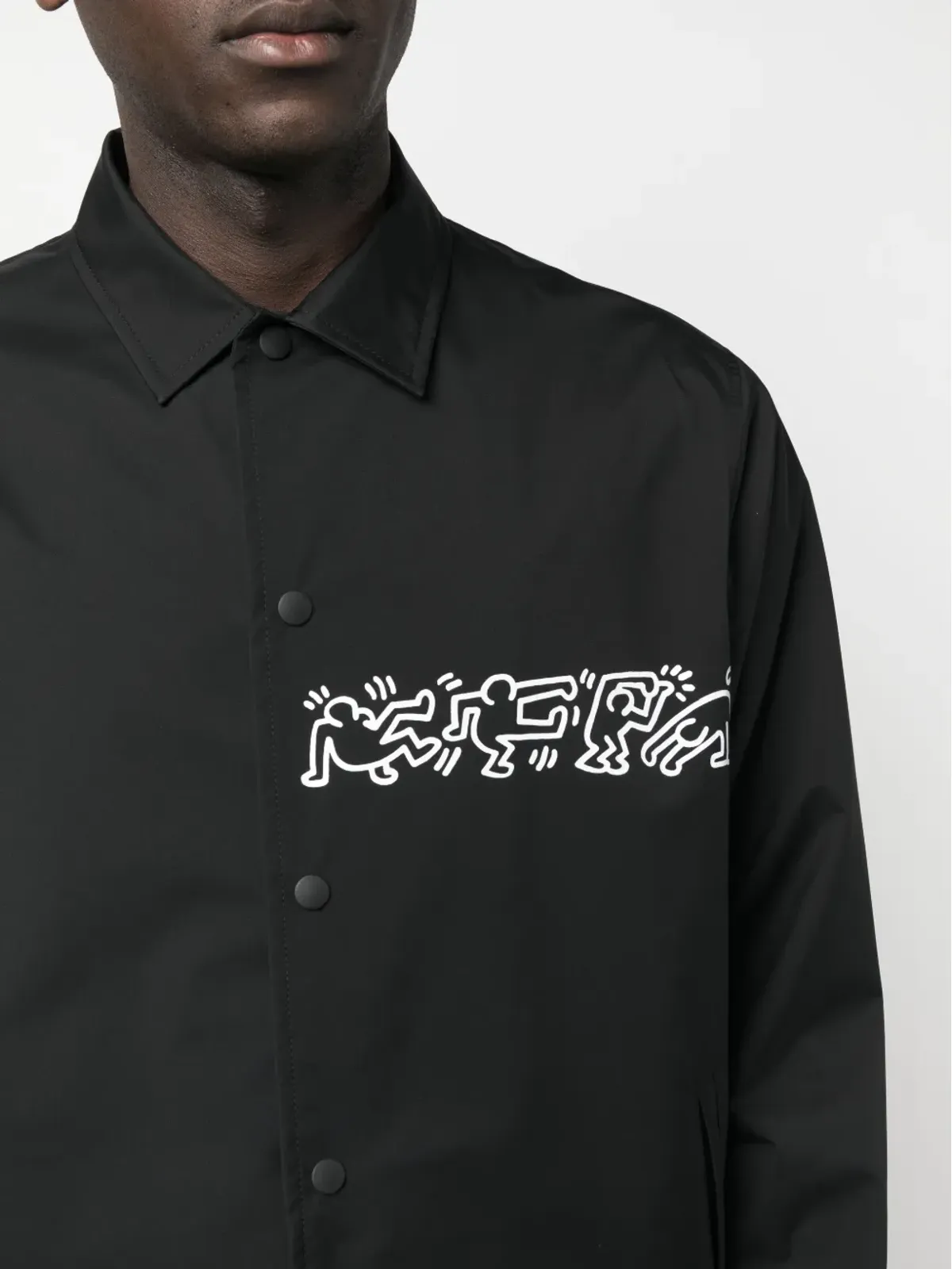 Junya Watanabe MAN キース・ハリング・プリント シャツジャケット - Black - 画像5