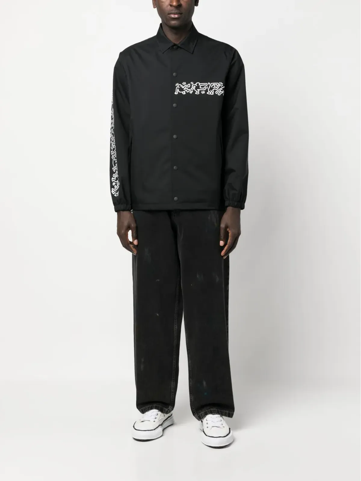 Junya Watanabe MAN キース・ハリング・プリント シャツジャケット - Black - 画像2