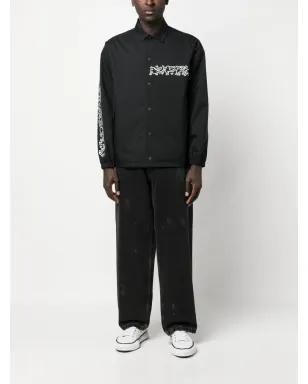 Junya Watanabe MAN キース・ハリング・プリント シャツジャケット - Black - サムネイル2