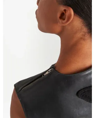Prada ノースリーブ レザー ミニドレス - サムネイル5