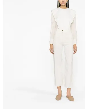 Elisabetta Franchi ハイウエスト・クロップドジーンズ - サムネイル2