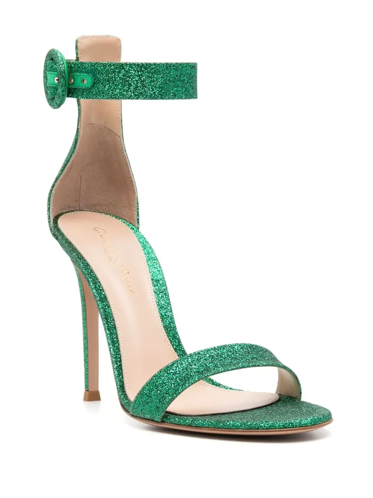 Gianvito Rossi ポルトフィーノ グリッター サンダル - グリーン - 画像2
