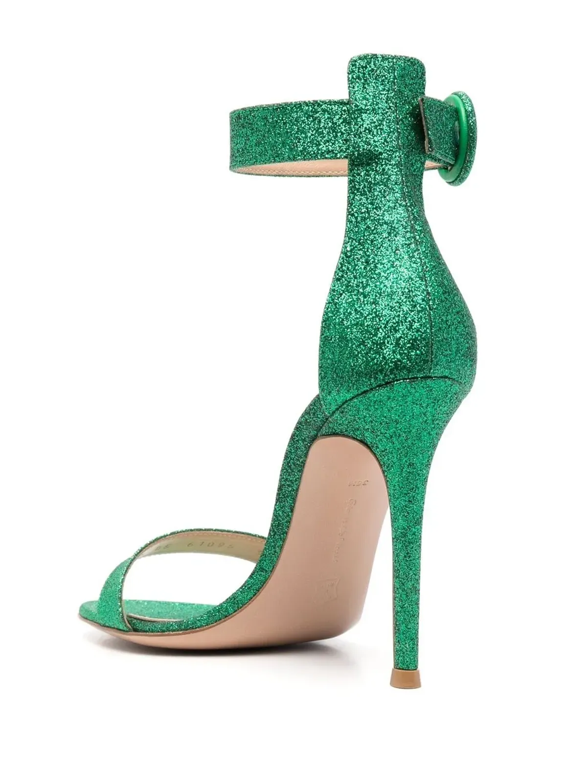 Gianvito Rossi ポルトフィーノ グリッター サンダル - グリーン - 画像3