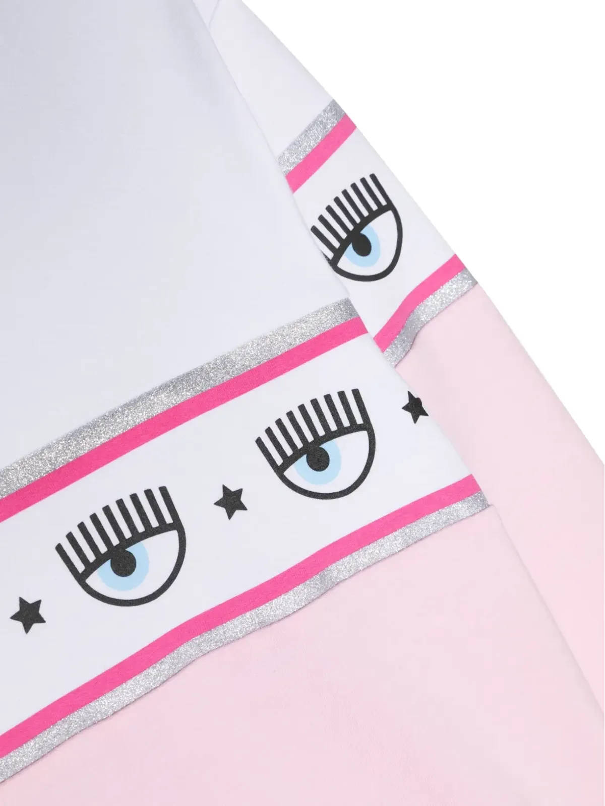 Chiara Ferragni Kids アイライクモチーフ・パネルデザイン スウェットシャツ - 画像3