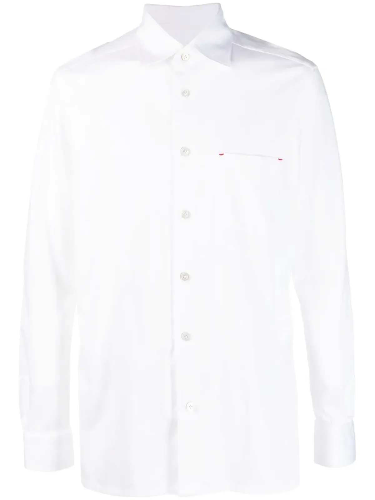 Kiton 長袖コットンシャツ - ホワイト - 画像1