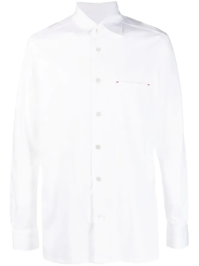 Kiton Kiton 長袖コットンシャツ - ホワイトの商品画像