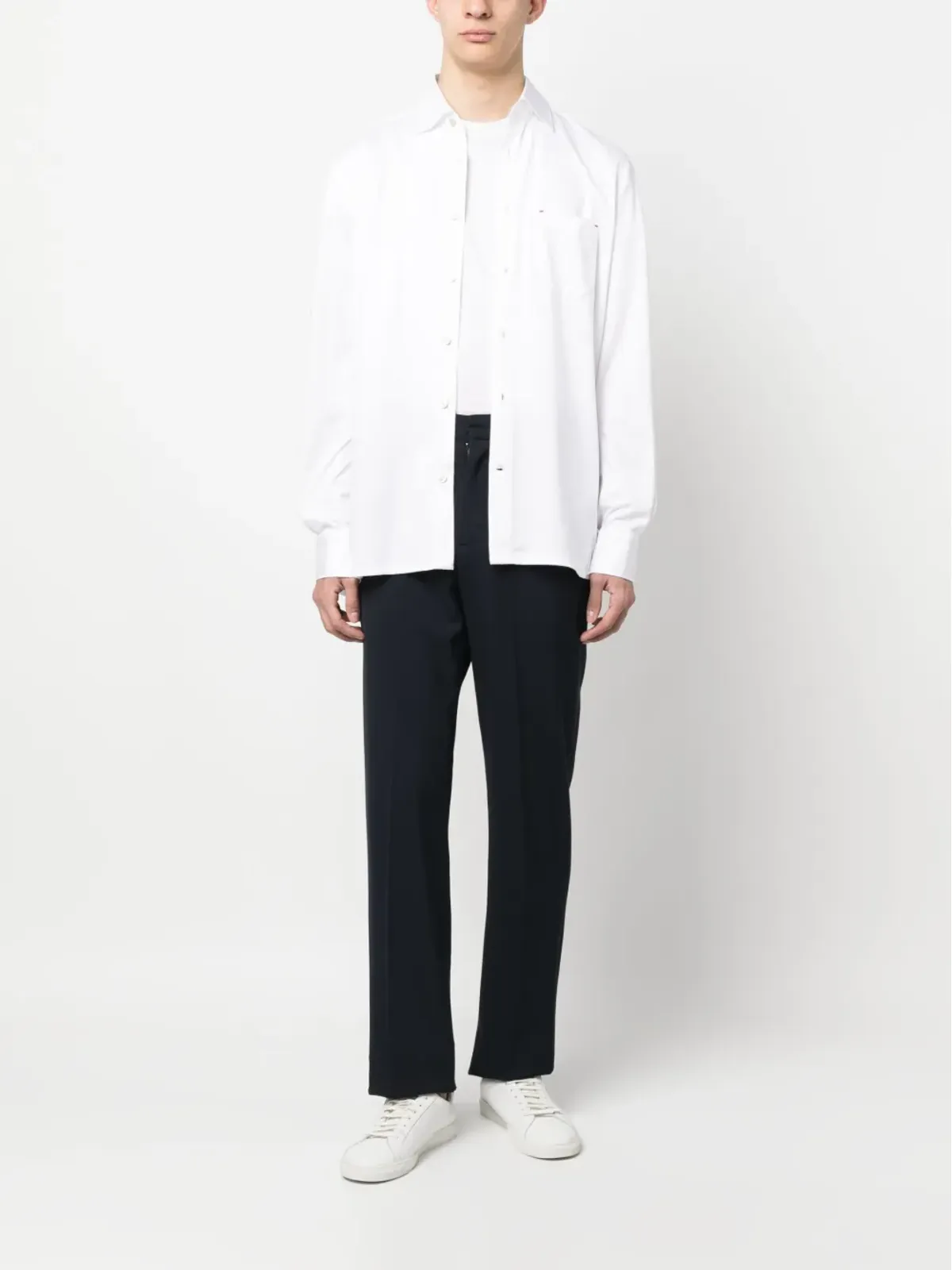 Kiton 長袖コットンシャツ - ホワイト - 画像2