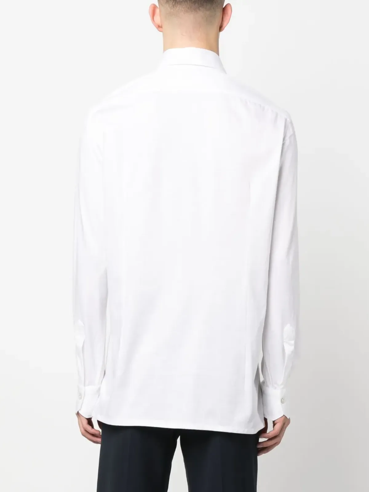 Kiton 長袖コットンシャツ - ホワイト - 画像4