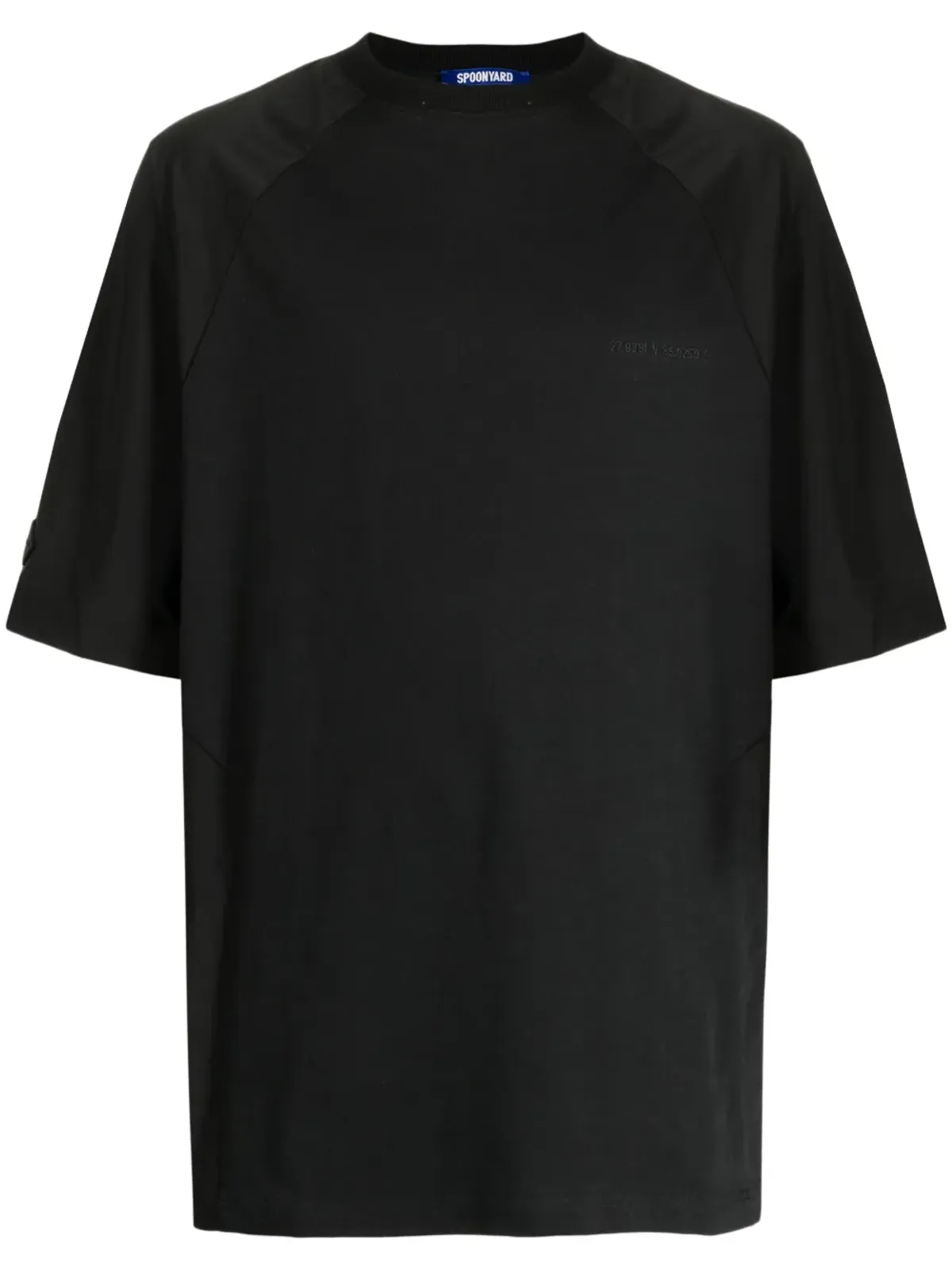 Spoonyard フックディテール 半袖Tシャツ ブラック - 画像1