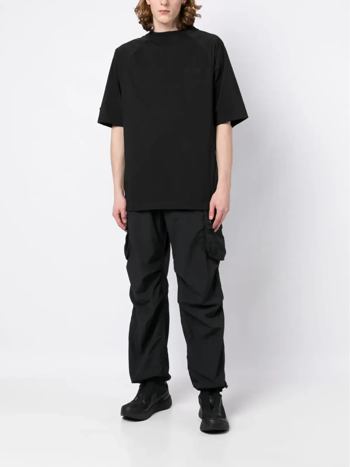 Spoonyard フックディテール 半袖Tシャツ ブラック - 画像2