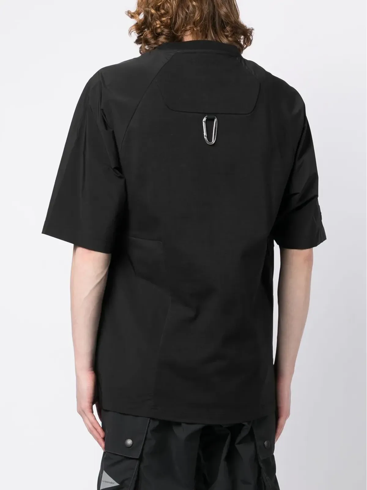 Spoonyard フックディテール 半袖Tシャツ ブラック - 画像4