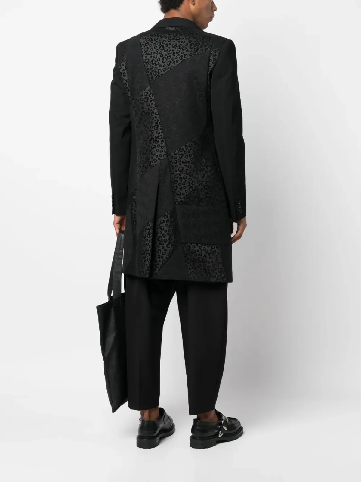 Comme des Garçons Homme Plus ミックスプリント シングルブレストコート - 画像2