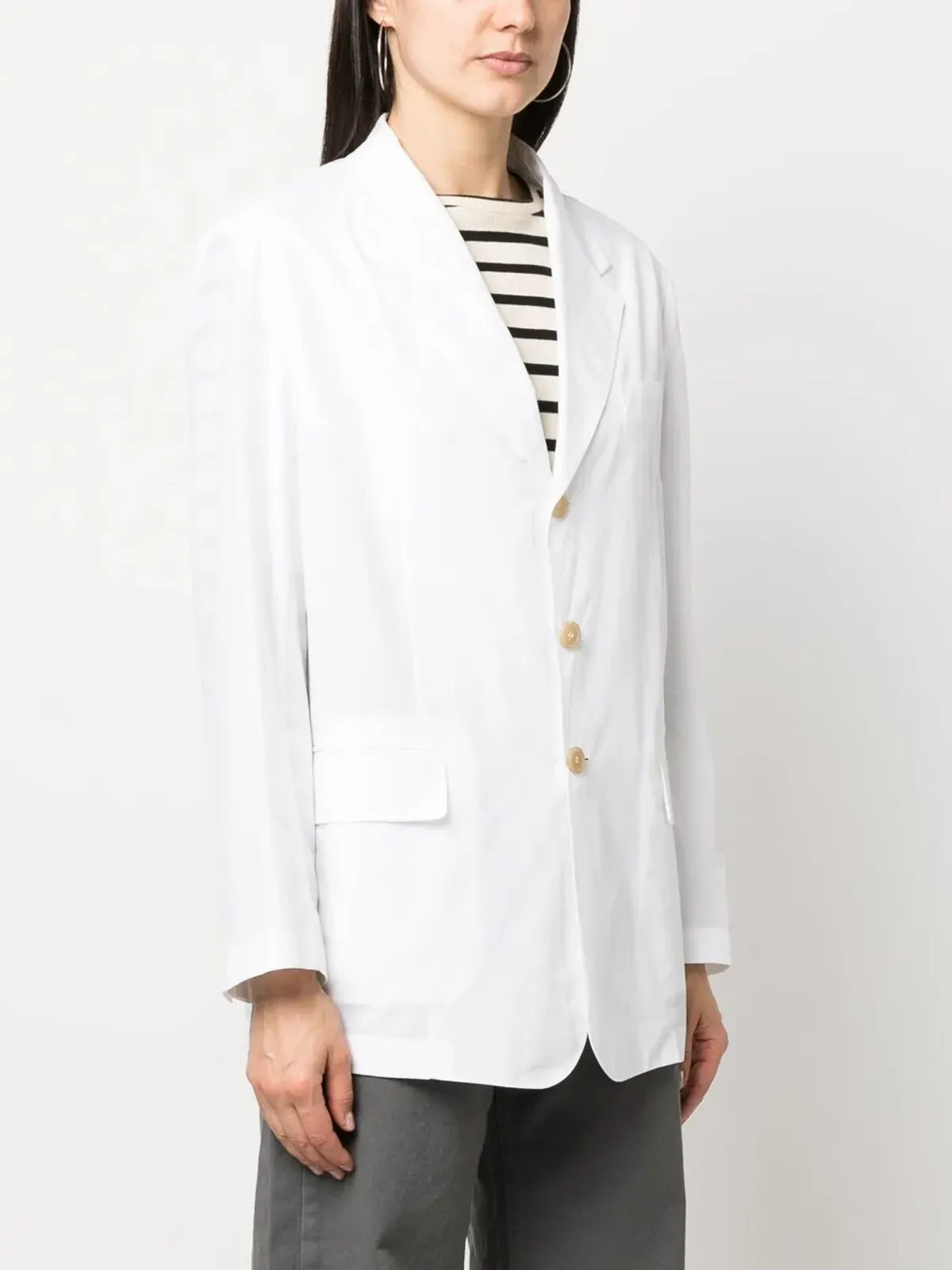 Low Classic シングルブレストボタンブレザー - 画像3