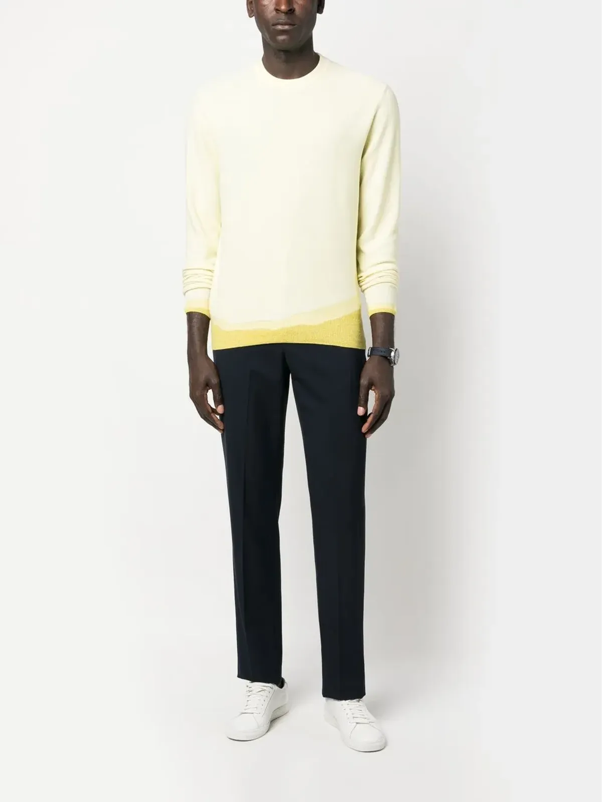 Zegna リブ編みクルーネック スウェットシャツ - 画像2