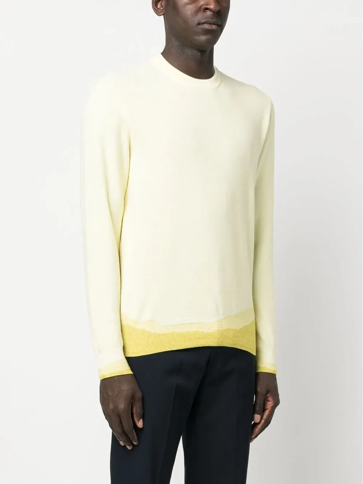 Zegna リブ編みクルーネック スウェットシャツ - 画像3