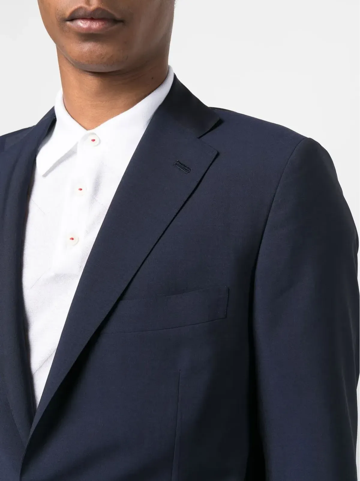Kiton シングルブレスト テーラードスーツ ブルー - 画像5