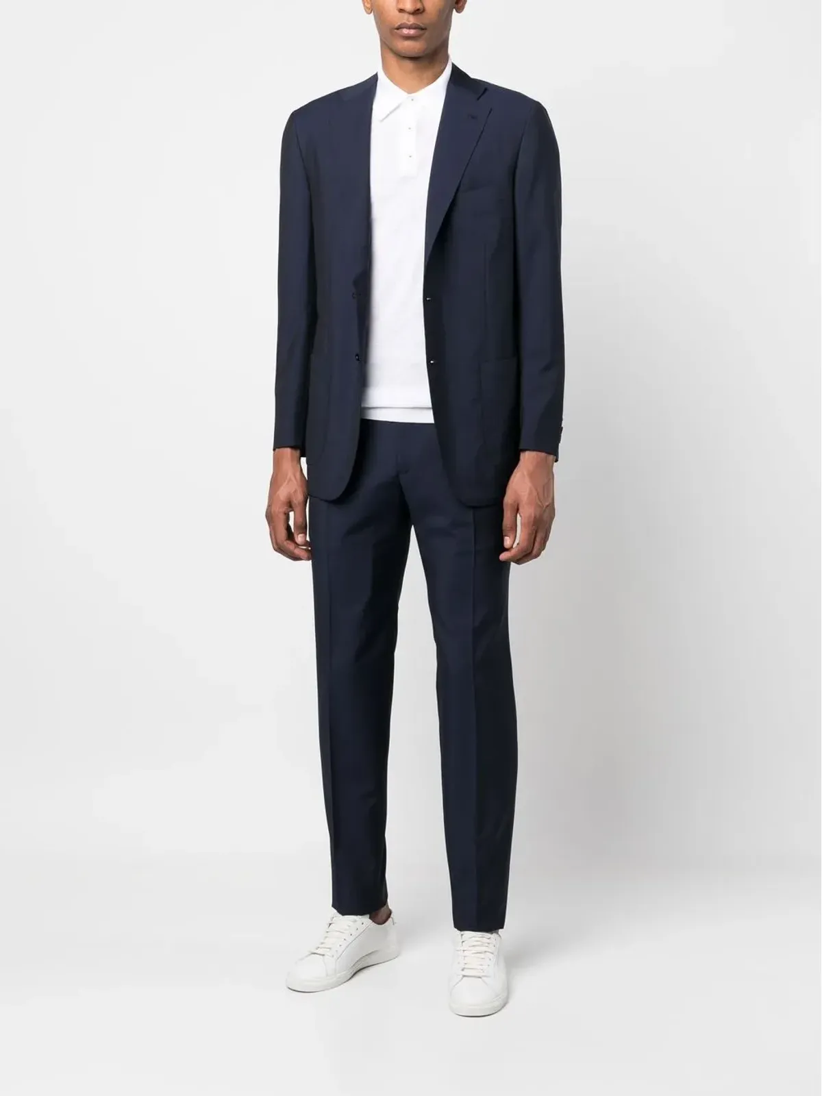 Kiton シングルブレスト テーラードスーツ ブルー - 画像2