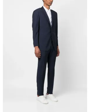 Kiton シングルブレスト テーラードスーツ ブルー - サムネイル3