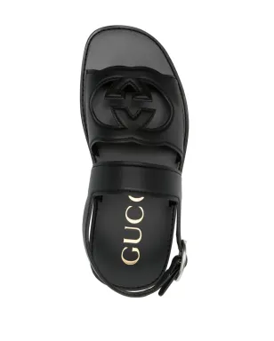 Gucci Interlocking G サンダル ブラック - サムネイル4