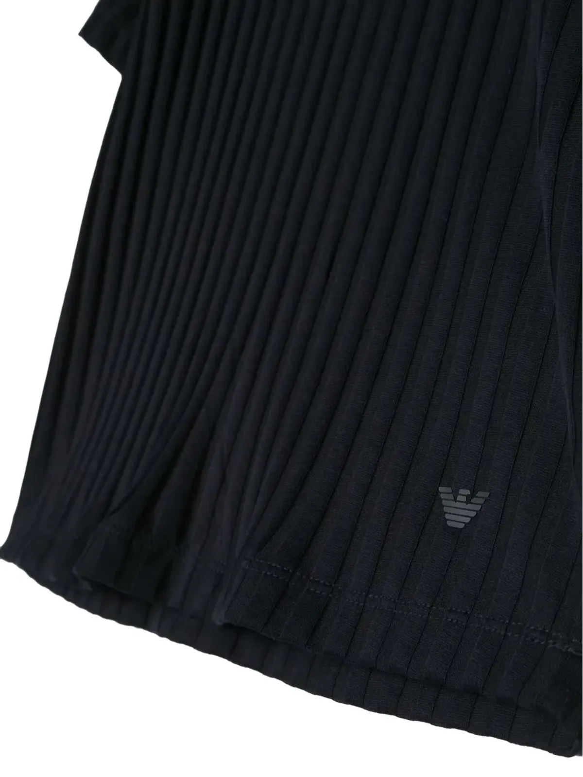 Emporio Armani Kids ストライプ アイコニック イーグレット コットン Tシャツ - ブルー - 画像3