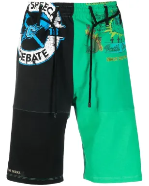 Marine Serre グラフィックプリント トラックショーツ - サムネイル1