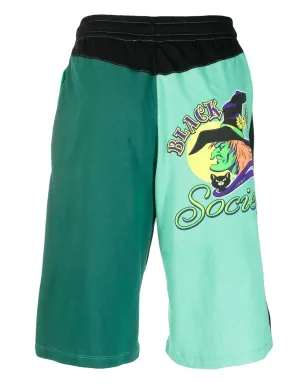 Marine Serre グラフィックプリント トラックショーツ - サムネイル2